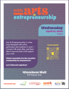 mhk arts & entrepreneurship event poster