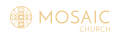 mosaic church text with icon on the left