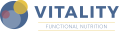 Vitality Functional Nutrition logo with yellow, blue, and maroon colors
